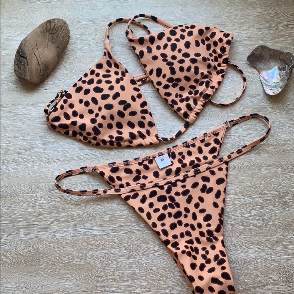 Untouched leopard bikini